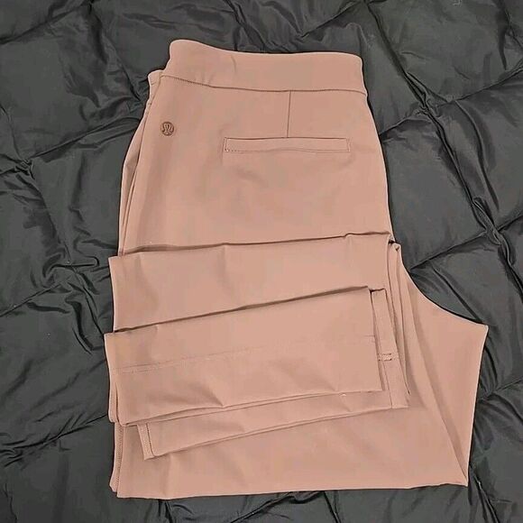 Lululemon Straight Leg Mid Rise Pant Luxtreme Taupetastic Tan Women’s Size XL - Picture 10 of 10